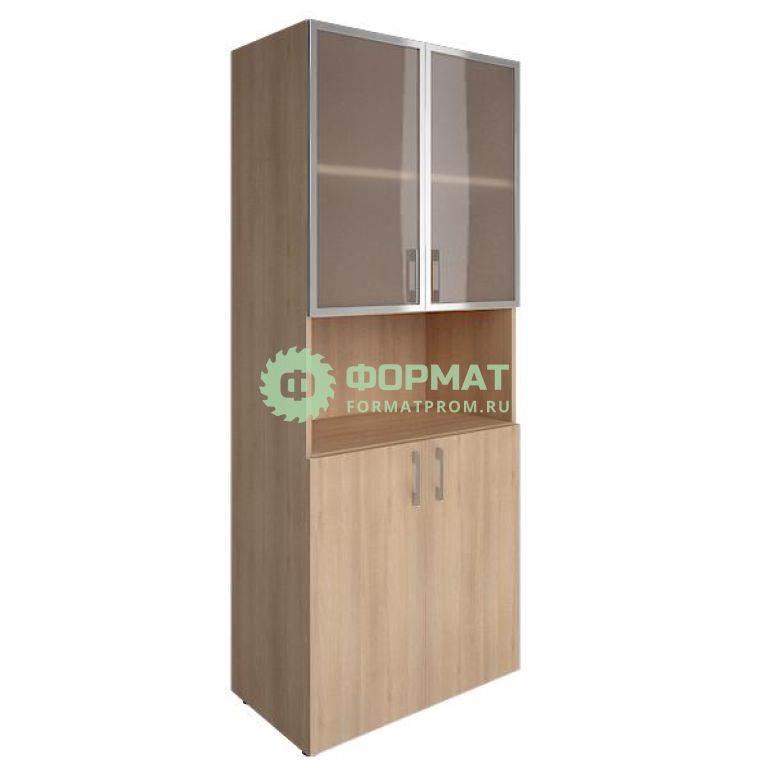 Изображение товара Шкаф комбинированный, со стеклом в алюминиевой раме LT-ST 1.4R