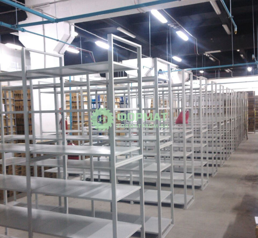 Производство металлических стеллажей для архива пенсионного фонда